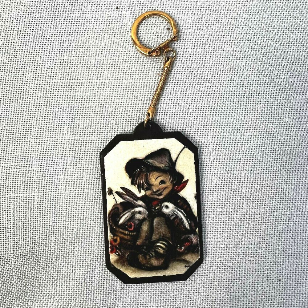Hummel Key Chain German Children 3" x 2" Collector's Accessory